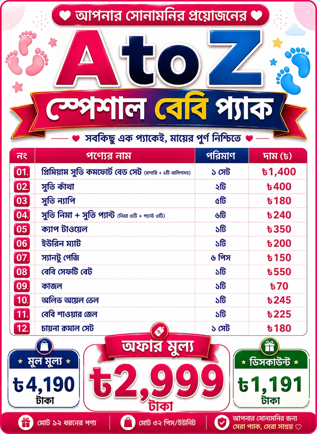 Akib Baby Store Combo 2 - ৳2999
